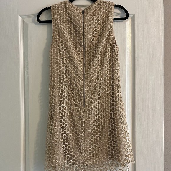 Alice + Olivia Gold Mini Dress - Picture 2 of 2